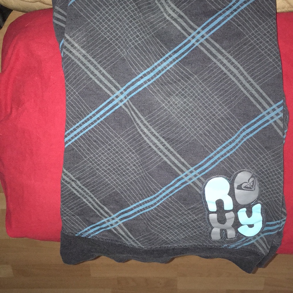 Grey and blue roxy hoodie